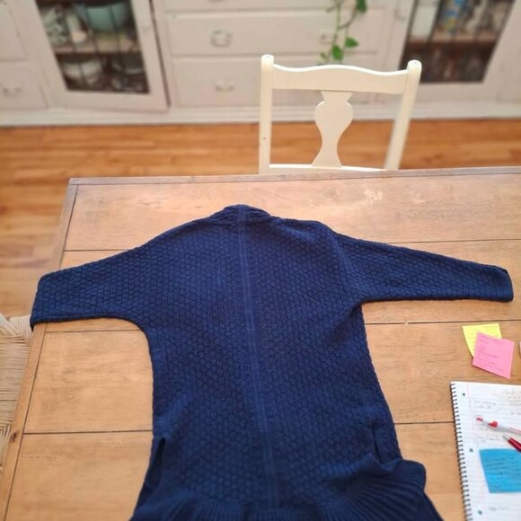 Anthropologie Ruffle Sweater Blue Size Small - Picture 2 of 6